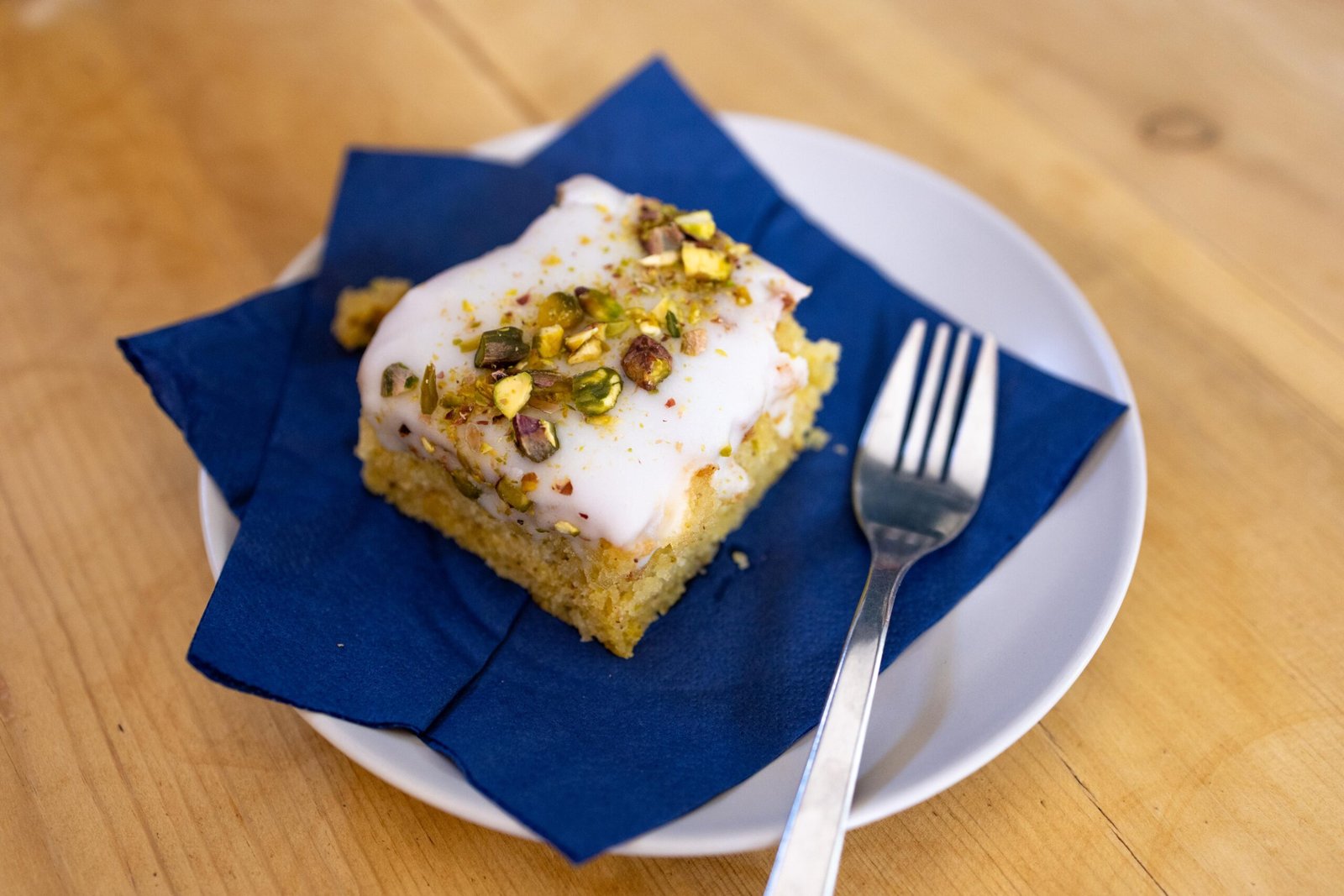 Cake on the counter at Church Farm Café