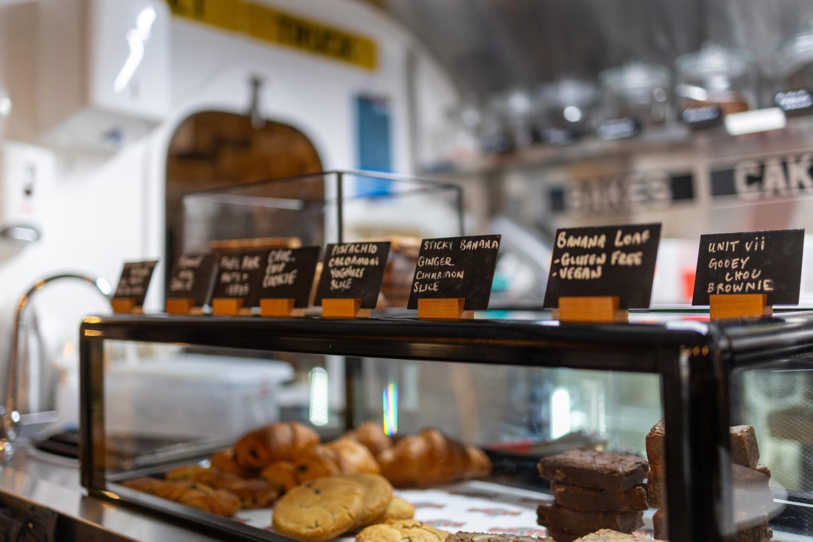 The food truck serving as the counter for cakes and bakes